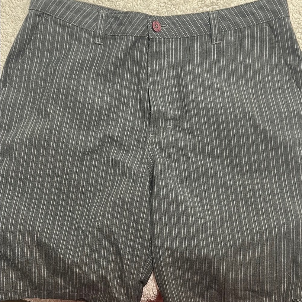 Men's Striped Gray Shorts
